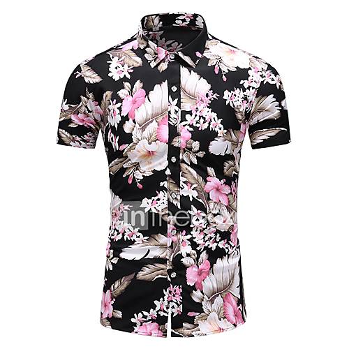 Heren Print Overhemd Bloemen huismerk kopen in de aanbieding Heren Print Overhemd Bloemen huismerk kopen in de aanbieding