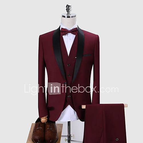 Smokings Getailleerd Standaard Pasvorm Sjaalkraag Single Breasted Een Knoops Wol Polyester Effen huismerk kopen in de aanbieding Smokings Getailleerd Standaard Pasvorm Sjaalkraag Single Breasted Een Knoops Wol Polyester Effen huismerk kopen in de aanbieding