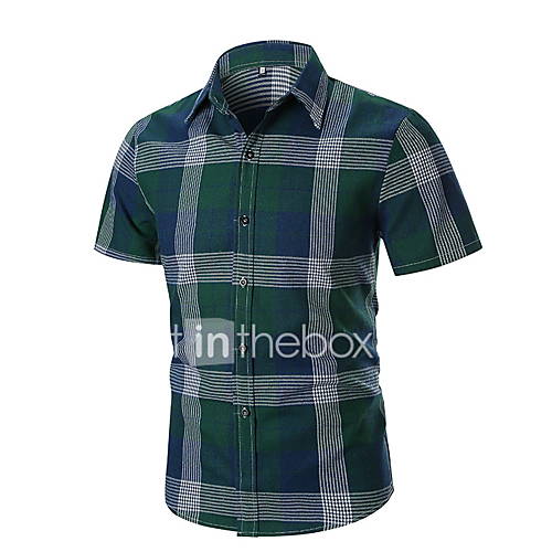 Heren Eu Vs Maat Overhemd Ruitjes Slank Klaver Xl huismerk kopen in de aanbieding