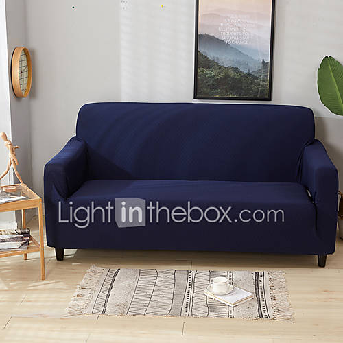 Sofahoes Effen Klassiek Garengeverfd Elastisch Geweven Satijn Hoezen huismerk kopen in de aanbieding