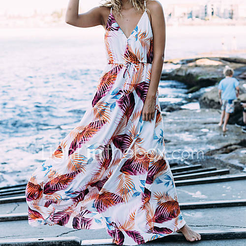 Dames Standaard Boho Schede Jurk Geometrisch Maxi huismerk kopen in de aanbieding Dames Standaard Boho Schede Jurk Geometrisch Maxi huismerk kopen in de aanbieding