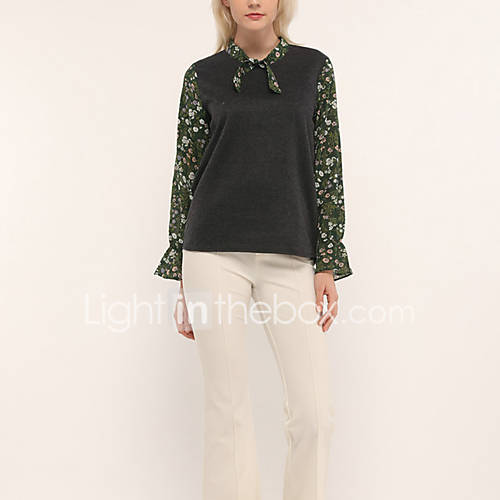 Dames Overhemd Kleurenblok Zwart Xxxl huismerk kopen in de aanbieding