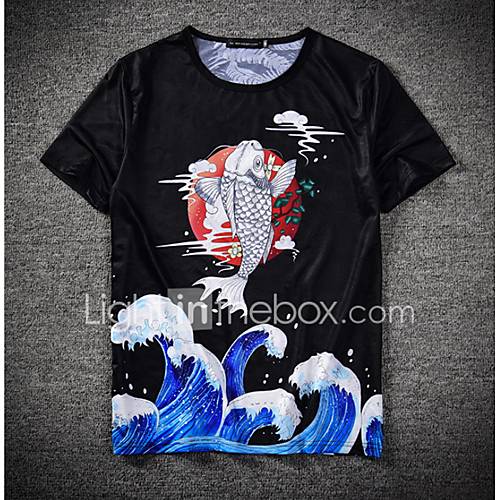 Heren T Shirt Geometrisch Zwart Xxxl huismerk kopen in de aanbieding Heren T Shirt Geometrisch Zwart Xxxl huismerk kopen in de aanbieding