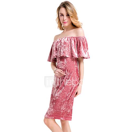 Dames Boho Verfijnd Bodycon Jurk Effen Patchwork Tot De Knie huismerk kopen in de aanbieding Dames Boho Verfijnd Bodycon Jurk Effen Patchwork Tot De Knie huismerk kopen in de aanbieding