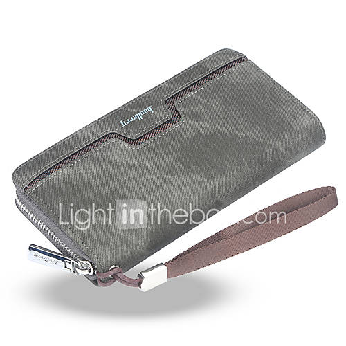 Heren Tassen Pu Portomonnees Rits Donkergrijs Donkerblauw Koffie huismerk kopen in de aanbieding