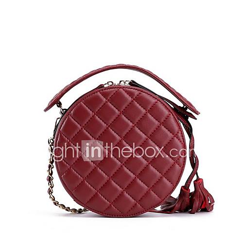 Dames Tassen Pu Schoudertas Rits Beige Amenel Wijn huismerk kopen in de aanbieding