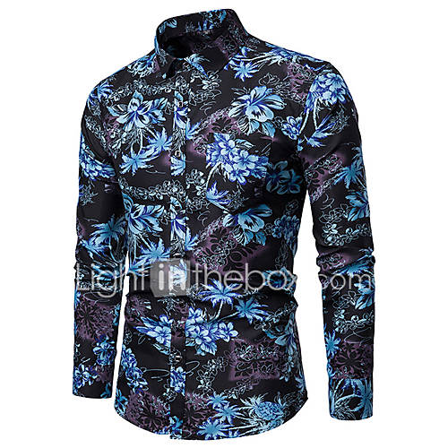 Heren Print Overhemd Geometrisch 3D Blauw Xxxl huismerk kopen in de aanbieding Heren Print Overhemd Geometrisch 3D Blauw Xxxl huismerk kopen in de aanbieding