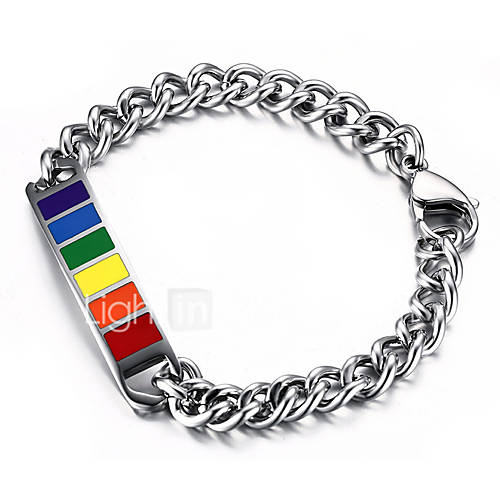 Heren Dames Meetkundig Armband Roestvast Staal Verzilverd Regenboog Kleurrijk Armbanden Sieraden Zilver Voor Valmistuminen Carnaval Feestdagen Club Festival huismerk kopen in de aanbieding Heren Dames Meetkundig Armband Roestvast Staal Verzilverd Regenboog Kleurrijk Armbanden Sieraden Zilver Voor Valmistuminen Carnaval Feestdagen Club Festival huismerk kopen in de aanbieding