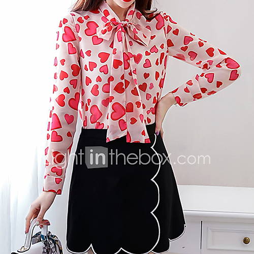 Dames Blouse Geometrisch Rood huismerk kopen in de aanbieding