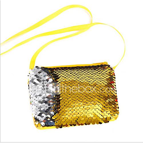 Dames Tassen Polyesteri Crossbodytas Glitter Paars Geel Fuchsia huismerk kopen in de aanbieding
