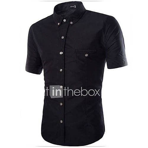 Heren Overhemd Effen Paars Xl huismerk kopen in de aanbieding