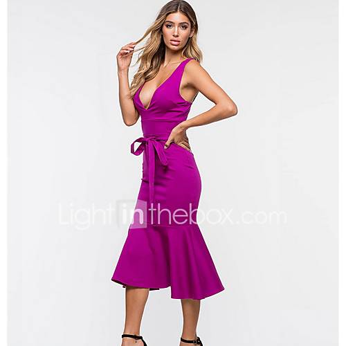 Dames Standaard Bodycon Schede Jurk Effen Midi huismerk kopen in de aanbieding Dames Standaard Bodycon Schede Jurk Effen Midi huismerk kopen in de aanbieding