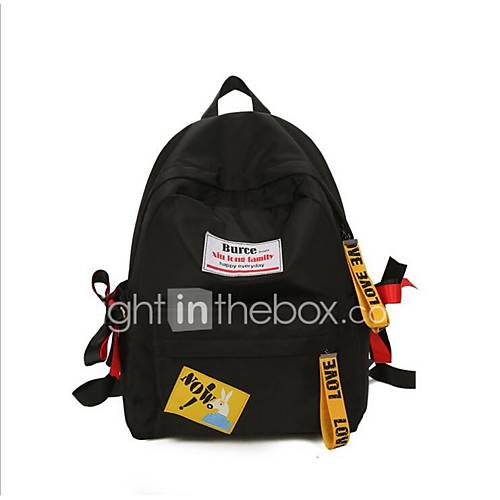 Dames Tassen Oxford Rugzak Rits Zwart Rood huismerk kopen in de aanbieding