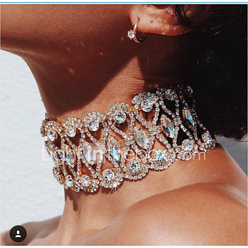 Dames Choker Kettingen Gesimuleerde Diamant Luxe Goud Zilver Regenboog 30 Cm Sieraden 1Pc Voor Bruiloft Club huismerk kopen in de aanbieding Dames Choker Kettingen Gesimuleerde Diamant Luxe Goud Zilver Regenboog 30 Cm Sieraden 1Pc Voor Bruiloft Club huismerk kopen in de aanbieding