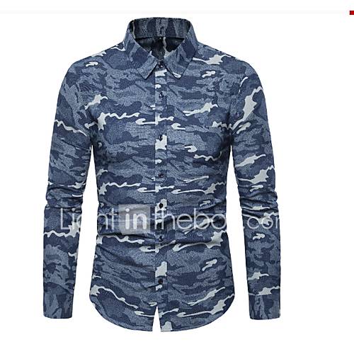 Heren Overhemd Camouflage Regenboog huismerk kopen in de aanbieding Heren Overhemd Camouflage Regenboog huismerk kopen in de aanbieding