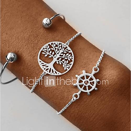3 Stuks Dames Meerlaags Bangles Cuff Armbanden Armband Boom Van Leven Heel Simpel Klassiek Vintage Modieus Sieraden Zilver Voor Dagelijks School Straat Uitgaan Festival huismerk kopen in de aanbieding 3 Stuks Dames Meerlaags Bangles Cuff Armbanden Armband Boom Van Leven Heel Simpel Klassiek Vintage Modieus Sieraden Zilver Voor Dagelijks School Straat Uitgaan Festival huismerk kopen in de aanbieding