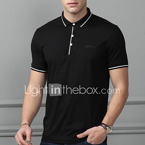 Heren Polo Effen Zwart Xl huismerk kopen in de aanbieding