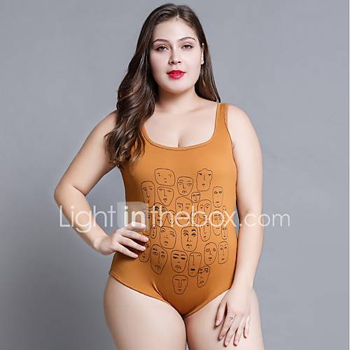 Dames Bodysuit Portret Khaki Xxl huismerk kopen in de aanbieding