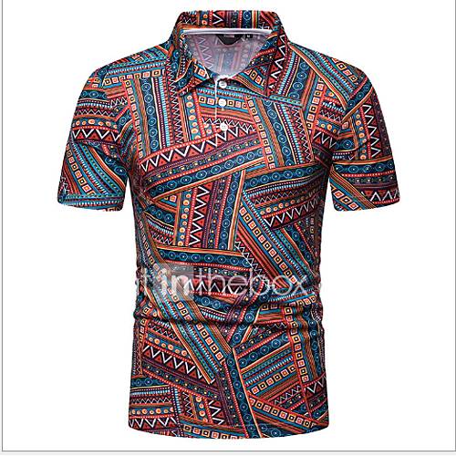 Heren Polo Kleurenblok Regenboog huismerk kopen in de aanbieding