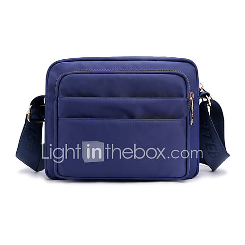 Dames Tassen Nylon Synteettinen Crossbodytas Rits Effen Kleur Zwart Rood Paars huismerk kopen in de aanbieding