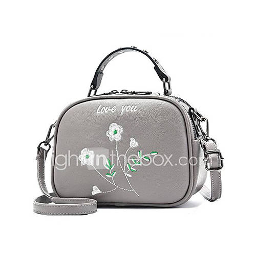 Dames Tassen Pu Schoudertas Effen Kleur Grijs Paars Wijn huismerk kopen in de aanbieding