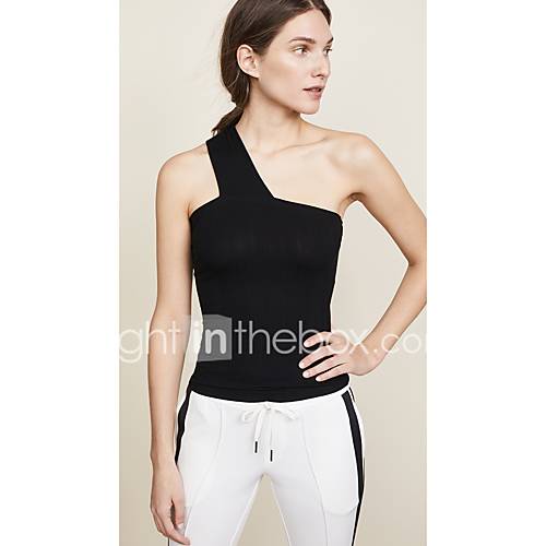 Dames Blote Rug Patchwork Singlet Effen Zwart huismerk kopen in de aanbieding