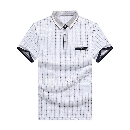 Heren Print T Shirt Blokken Blauw Xl huismerk kopen in de aanbieding