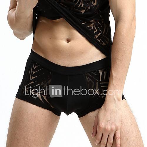 Heren Boxers Ondergoed Mesh Midden Taille huismerk kopen in de aanbieding Heren Boxers Ondergoed Mesh Midden Taille huismerk kopen in de aanbieding