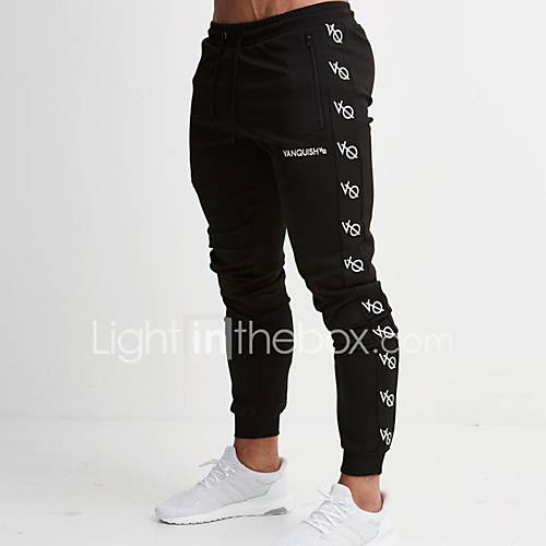 Heren Standaard Chinos Zwaar Katoen Broek Print Zwart huismerk kopen in de aanbieding