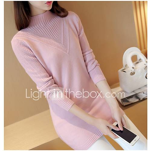 Dames Effen Lange Mouw Pullover Lente Herfst Beige Grijs Paars Een Maat huismerk kopen in de aanbieding Dames Effen Lange Mouw Pullover Lente Herfst Beige Grijs Paars Een Maat huismerk kopen in de aanbieding