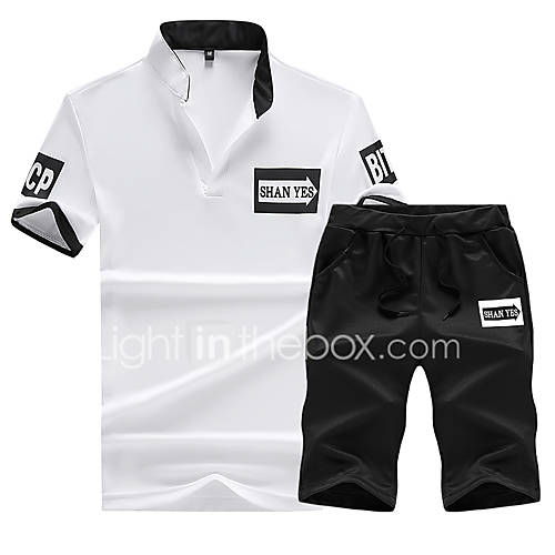 Heren Veters Patchwork Print Set Letter Wit Xxl huismerk kopen in de aanbieding