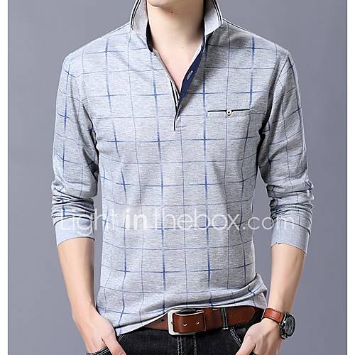 Heren Polo Blokken Rood huismerk kopen in de aanbieding