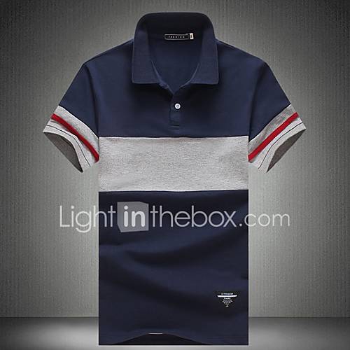 Heren Polo Kleurenblok Wit Xxxl huismerk kopen in de aanbieding