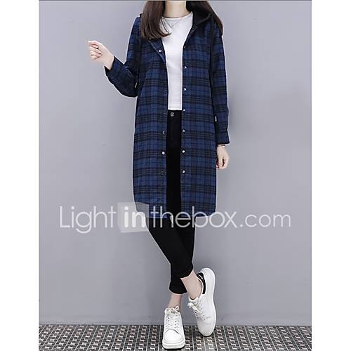 Dames Patchwork Print Overhemd Blokken Blauw huismerk kopen in de aanbieding Dames Patchwork Print Overhemd Blokken Blauw huismerk kopen in de aanbieding