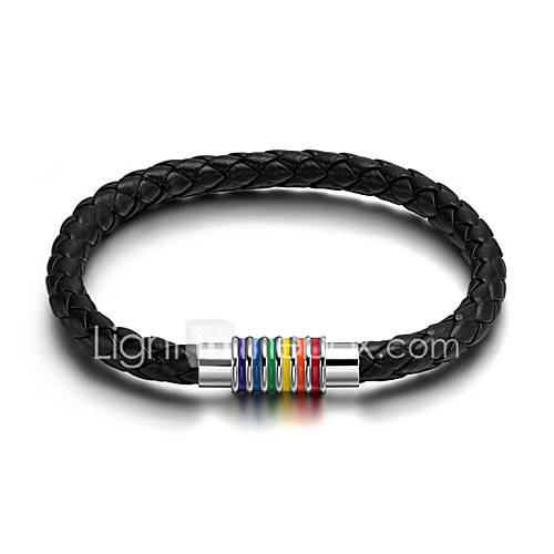 Heren Dames Meetkundig Lederen Armbanden Roestvast Staal Verzilverd Verguld Regenboog Kleurrijk Sieraden Goud Zilver Voor Valmistuminen Carnaval Feestdagen Club Festival huismerk kopen in de aanbieding Heren Dames Meetkundig Lederen Armbanden Roestvast Staal Verzilverd Verguld Regenboog Kleurrijk Sieraden Goud Zilver Voor Valmistuminen Carnaval Feestdagen Club Festival huismerk kopen in de aanbieding