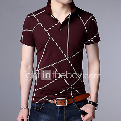 Heren Print Polo Geometrisch Wit Xl huismerk kopen in de aanbieding Heren Print Polo Geometrisch Wit Xl huismerk kopen in de aanbieding