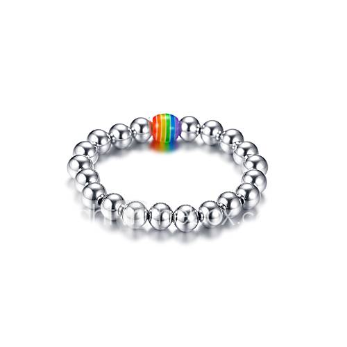 Heren Dames Meetkundig Kralenarmband Armband Roestvast Staal Verzilverd Verguld Regenboog Kleurrijk Armbanden Sieraden Zilver Voor Valmistuminen Carnaval Feestdagen Club Festival huismerk kopen in de aanbieding Heren Dames Meetkundig Kralenarmband Armband Roestvast Staal Verzilverd Verguld Regenboog Kleurrijk Armbanden Sieraden Zilver Voor Valmistuminen Carnaval Feestdagen Club Festival huismerk kopen in de aanbieding