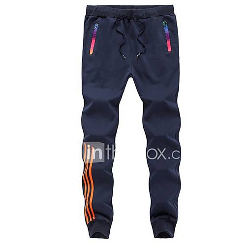 Heren Standaard Joggingbroeken Broek Gestreept Blauw huismerk kopen in de aanbieding