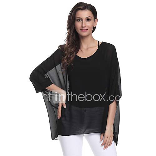 Dames Blouse Effen Zwart Een Maat huismerk kopen in de aanbieding