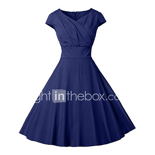 Dames Vintage Elegant A Lijn Klein En Zwart Wijd Uitlopend Jurk Effen Wrap Tot De Knie huismerk kopen in de aanbieding Dames Vintage Elegant A Lijn Klein En Zwart Wijd Uitlopend Jurk Effen Wrap Tot De Knie huismerk kopen in de aanbieding
