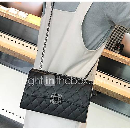 Dames Tassen Pu Crossbodytas Effen Kleur Zwart huismerk kopen in de aanbieding