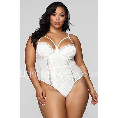 Dames Sexy Lingerie Met Kousenband Bodysuits Nachtkleding Effen Kant Blote Rug huismerk kopen in de aanbieding