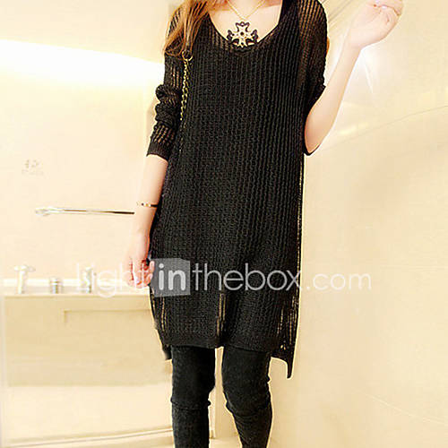 Dames Effen Lange Mouw Pullover Herfst Winter Zwart Grijs Een Maat huismerk kopen in de aanbieding Dames Effen Lange Mouw Pullover Herfst Winter Zwart Grijs Een Maat huismerk kopen in de aanbieding