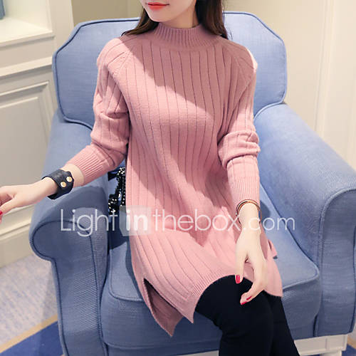 Dames Effen Lange Mouw Pullover Herfst Winter Beige Grijs Wijn Een Maat huismerk kopen in de aanbieding Dames Effen Lange Mouw Pullover Herfst Winter Beige Grijs Wijn Een Maat huismerk kopen in de aanbieding