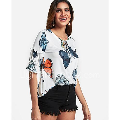 Dames Blouse Dier Wit huismerk kopen in de aanbieding