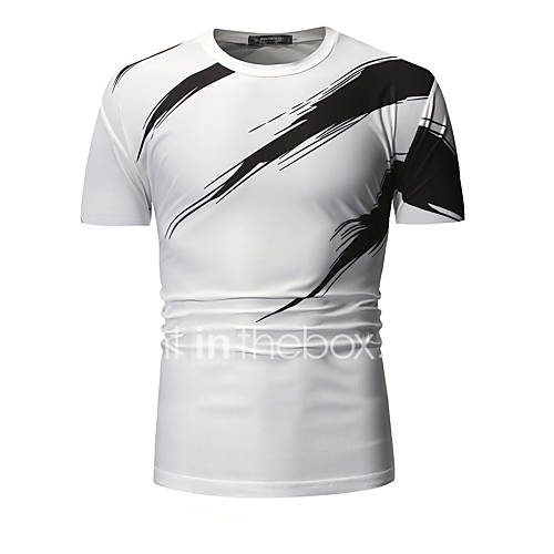 Heren Grote Maten T Shirt Effen Wit huismerk kopen in de aanbieding