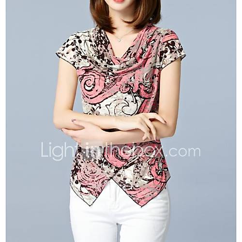 Dames Print T Shirt Bloemen Blozend Roze Xxxl huismerk kopen in de aanbieding Dames Print T Shirt Bloemen Blozend Roze Xxxl huismerk kopen in de aanbieding