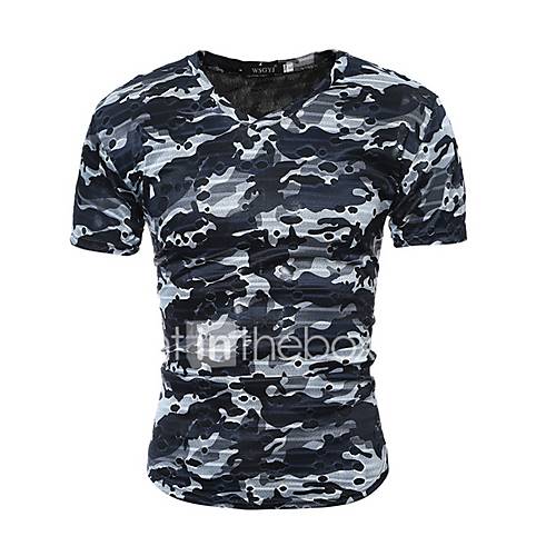 Heren T Shirt Camouflage Rood huismerk kopen in de aanbieding
