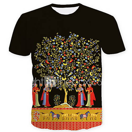 Heren T Shirt Grafisch Zwart Xl huismerk kopen in de aanbieding Heren T Shirt Grafisch Zwart Xl huismerk kopen in de aanbieding