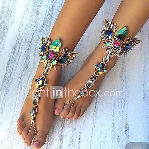 Dames Blote Voeten Sandalen Gesimuleerde Diamant Europees Enkelring Sieraden Zwart Zilver Blauw Voor Dagelijks huismerk kopen in de aanbieding Dames Blote Voeten Sandalen Gesimuleerde Diamant Europees Enkelring Sieraden Zwart Zilver Blauw Voor Dagelijks huismerk kopen in de aanbieding